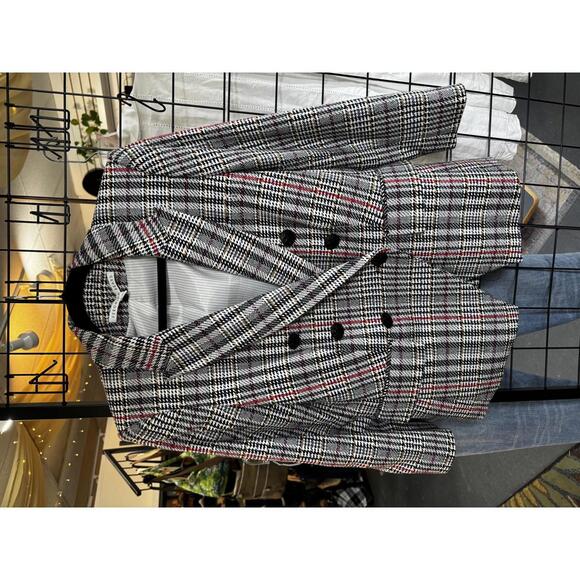 Veronica Beard Jackets & Blazers - Veronica Beard Women's Double-Breasted Plaid Blazer Size 6